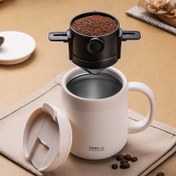 Resim 1 adet yeniden kullanılabilir paslanmaz çelik kahve filtresi, ofislerdeki taşınabilir makineler için uygun. Katlanabilir tasarımıyla kolay temizlik ve saklama imkanı sunar; espresso, americano, cappuccino, latte gibi ürünlerle birlikte kafe aksesuarları ile ideal 