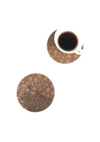 Resim Bardak Altlığı Model -61 Kahverengi 