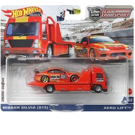 Resim HOT WHEELS Team Transport Premium Nissan Silvia S15 Aero Lift Araba 