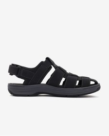 Resim CLARKS Saltway Cove Black Leather Erkek Siyah Sandalet 26176899 