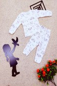 Resim Çiçekli Panda Kız Bebek Pijama Takım ka8541157 
