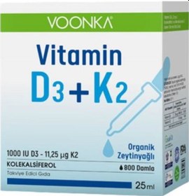 Resim Voonka Vitamin D3 K2 25Ml 