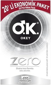 Resim Okey Zero 20'li Ekonomik Prezervatif (3 paketi) 