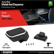 Resim S-dizayn Ford Focus 3 Kol Dayama Kolçak Abs Vidalı Gri 2011-2014 