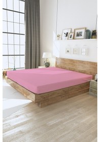 Resim Loyal Home Lastikli Pamuklu Penye Çarşaf Şeker Pembe 100x200 