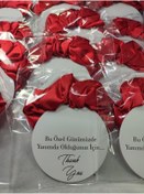 Resim Leyli Kına 10 Adet Kına Geceleri Için Dağıtılacak Kırmızı Hediyelik Toka 