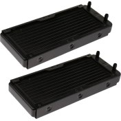 Resim 2x Su Soğutucu Radyatör 240MM Soğutucu Cpu Su Soğutma Sırası Için Düz(Yurt Dışından) 