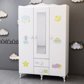 Resim Garaj Home Uykucu 3 Kapaklı Dolap 
