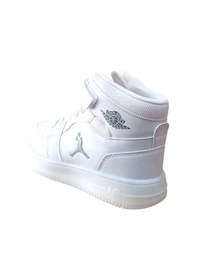 Resim Cool Haykat Uzun Çocuk Basket Ayakkabı Full Beyaz SİYAH-BEYAZ 