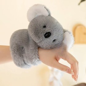 Resim Koala Papa Yüzük Bilezik, yumuşak gri pelüş oyuncak - Koala severler için hediye - Doğum günü hediyesi, okula dönüş sezonu - Kutsal Tüpra Festival Cadılar Bayramı Hediyesi 