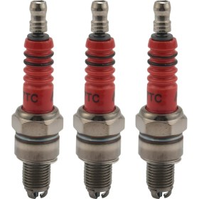 Resim Quee-Niei 3pcs A7TC, Gy6 50 cc 70CC 90 cc 110CC 125 cc 150CC Atv Kir Bisikletleri Scooters &amp; Kazuma Roketa Sunl Taotao Baja Redcat Honda CRF50 Dax (Yurt Dışından) 