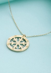 Resim 14k Altın Kartanesi Kolye 4n28319 Sarı 