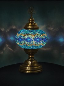 Resim giftlandturkey collection No.3 Kilim Mozaik Masa Üstü Lamba 