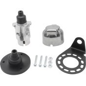 Resim 7 Pin Römork Fişi 12V Rv Soketleri Römork Sinyal Lambası Konektörleri Için Braket ile Tren Römork Aksesuarları (Yurt Dışından) 