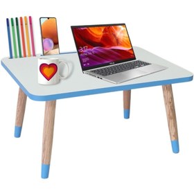 Resim LİVA AHŞAP Laptop Tablet Bilgisyar Ve Kahvaltı Sehpası Çalışma Masası 