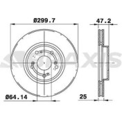 Resim Braxis AE0344 Ön Fren Disk Aynası Havalı Honda Accord Vııı 202 Cdtı 204 03-08 300X5 45251SEAE30 