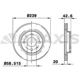 Resim Braxıs-ae0653 - On Fren Aynası Havalı Vega 8v Samara 1.5 