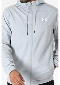 Resim Under Armour Ua Rival Wvn Erkek Yağmurluk Ve Rüzgarlık 1390149-011 Gri 