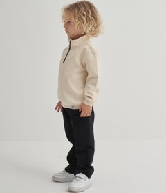 Resim Unisex Çocuk İnterlok Pantolon Siyah - 3-4 Yaş 