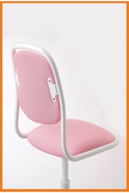 Resim IKEA Örfjall Çocuk Çalışma Sandalyesi Beyaz Vissle Pembe 