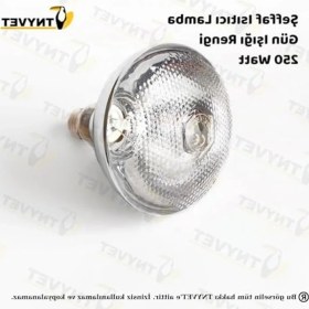 Resim Cekar Store Tnyvet Şeffaf Renk/ınfrared Civciv, Buzağı, Kuzu Isıtıcı Lamba - Ampul 250 Watt 