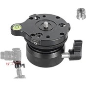 Resim Sones Bexın Dy-60n 1/4 İnç Dişli Kubbe Profesyonel Tripod Seviyeleme 360 Derece Panorama Baş Tabanı Su Terazisi Ve 3/8 İnç Vida Adaptörü 