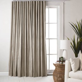 Resim Nuvomon Blackout Fon Perde V01 - Krom - 140x270 cm 