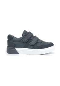 Resim Rakerplus Hakiki Deri Siyah Beyaz Cırtlı Erkek Çocuk Sneaker Siyah 
