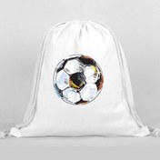 Resim Futbol Baskılı Sırt Çantası - İp Büzgülü Spor Çanta Renkli 