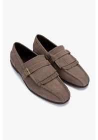 Resim Valmenti Erkek Hakiki Deri Bej Süet Loafer Ayakkabı 987 206 Erk Ayk Y25 Bej Suet Bej Süet 