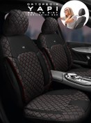 Resim TROBUS Renault Megane-3 Hatchback 2009-2015 Aracınıza Uyumlu Ticari Siyah Kırmızı Efes Konfor Serisi 