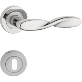 Resim Şık Nikel Saten Oda Takımı, Infinity Rozetli, Zarif ve Kaliteli Tasarım 