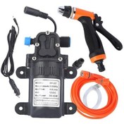 Resim Novahub Yüksek Basınçlı Araba Yıkama Makinesi Seti 12v Elektrikli Pompa + Yıkama Püskürtücü 2 Mod + Güç Kablosu + Hortumlar 