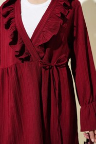 Resim VOLT CLOTHİNG Kadın Fırfırlı Bağlamalı Kimono 