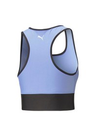 Resim Puma 523077-28 Puma Fit Skimmer Top Kadın Mavi Sporcu Sütyeni Mavi 