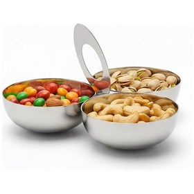 Resim Queen Sılver 3 Lü Çerezlik 20 Cm Gümüş 