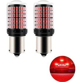 Resim Carub Ampul 12v 93 144 Led Şeffaf Oto Geri Vites Ampulü Fren Stop Lambası Tek Duy Kırmızı Br0404021 
