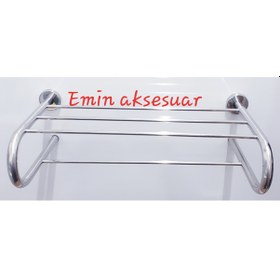 Resim Paslanmaz Raf Havluluk Mat Krom 