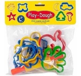 Resim MCM Group ERN-015 Poşetli Oyun Hamuru Kalıplar Büyük Şekiller 