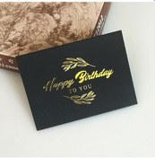 Resim Rogfer 100 Adet Düğün Nimet Kartı Teşekkür Mesajı Hediye Dekorasyon Kartı Bronzlaştırıcı Çiçek Tebrik Kartı Doğum Günün Kutlu Olsun Siyah Diğer 