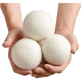 Resim Kurutma Makinesi Yardımcıları 3 Lü Yün Kurutma Topları Yüksek Kalite Doğal Tüy Toplayıcı 