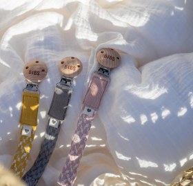Resim Bibs Paci Braid Emzik Askısı - Cloud / Iron 