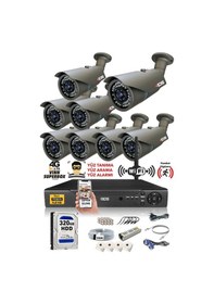 Resim Ids - 8 Kameralı 1080P Fullhd 5Mp Sony Lensli Kamera Seti - 2073 