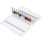 Resim Youmex 10'lu Tungsten Çelik Mikro Matkap Uçları Seti - Pcb Devre Kartı Oymak İçin 1.1-2.0mm Çapları - Sabit Saplı Dayanıklı Uçlar 