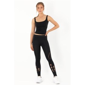 Resim Miofit File Detaylı Seamless Spor Tayt 