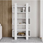 Resim STOREMAX Hatps Kitaplık, Raflı Kitaplık, Kütüphane, Çalışma Odası, Ev-Ofis, Beyaz shopblue 1094633 