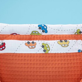 Resim Bebek Bakım Çantası - Turuncu Petek - Renkli Arabalar 