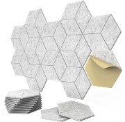 Resim Bueattuh 12 Paket Kendinden Yapışkan Y Kaplı Akustik Paneller Ses Geçirmez Köpük Paneller Ev ve Ofisler Için Ses Emici Paneller (Yurt Dışından) 