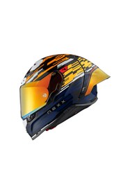 Resim Nexx X.R3R Glıtch Racer Karbon Turuncu-Mavi Kask 