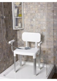 Resim Primanova Capadocia Sırt ve Kol Destekli Banyo Taburesi Kv19 Beyaz 